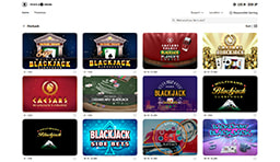 Página de inicio del casino online Caesars.