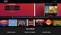 Página de inicio de Caesars Casino.