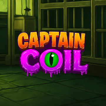 Logo de la slot Captain Coil, juego disponible en los casinos online con Bullshark Games.