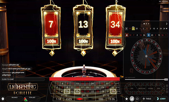 Ruleta relámpago en vivo online