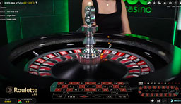 Ruleta en vivo personalizada de 888casino.