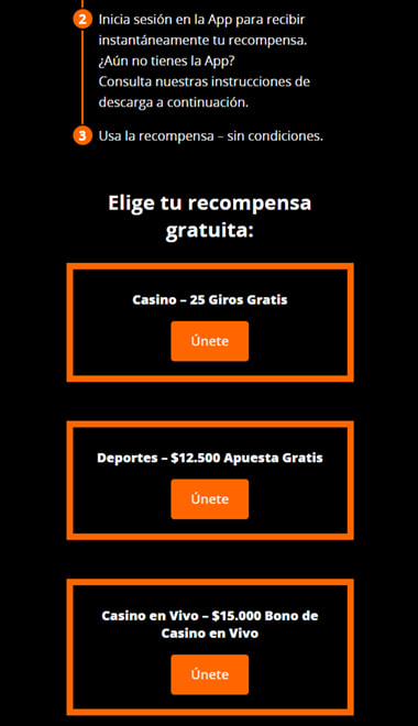 Activación de la oferta de giros gratis en la sección de promociones