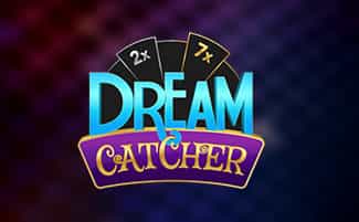 Logotipo de Dream Catcher, una variante en vivo de la ruleta de la Fortuna online.