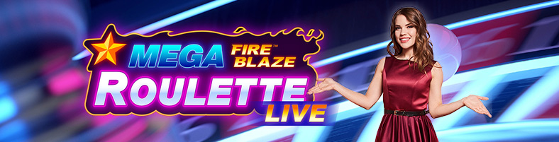 Portada de la ruleta Mega Fire Blaze en vivo con jackpot disponible en casinos online de
Argentina.