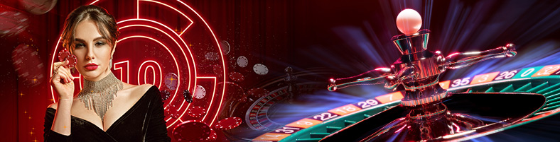 Crupier de una ruleta en vivo disponible en casinos online de Argentina.