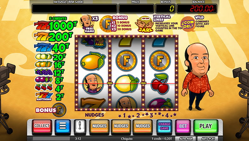 Juego demo de la slot Chiquito.