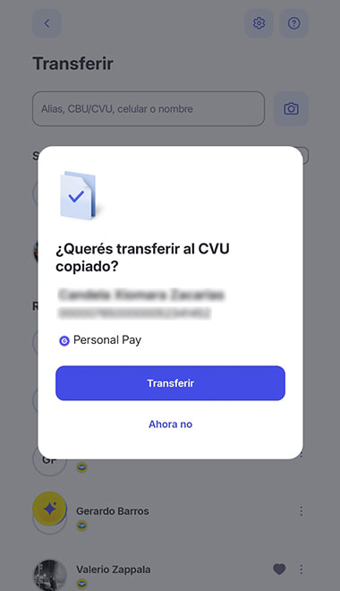 Transferencia del depósito al casino con Mercado pago
