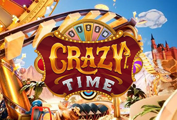 Portada de Crazy Time en casinos online.