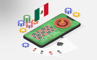 Una partida de dados online con la bandera de México