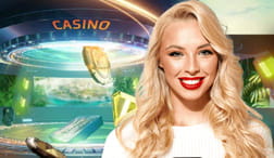 Banner publicitario de los premios Drops and Wins en casinos online de Brasil.