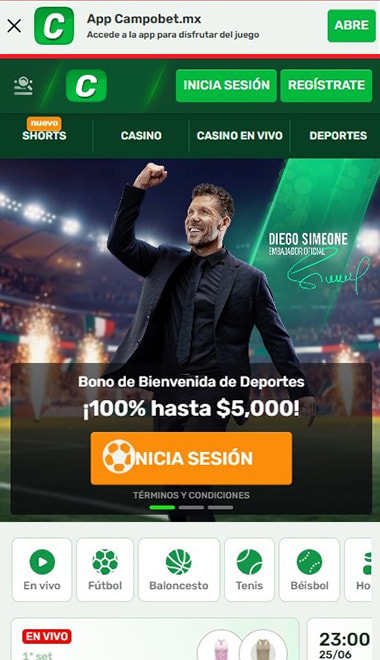 Entrar al sitio del casino desde el celular para descargar la app