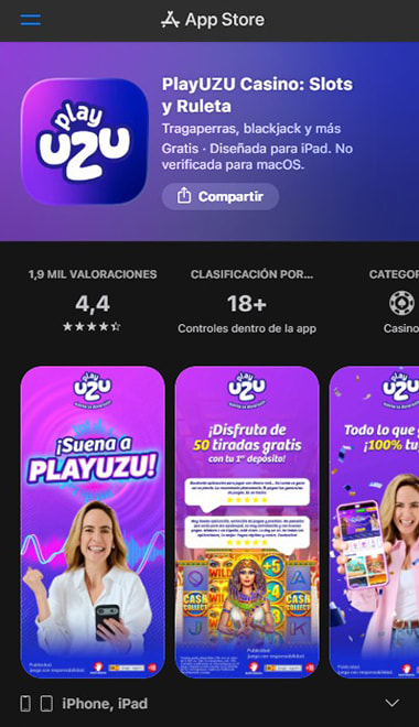 Buscar la app de casino en la App Store del iPhone