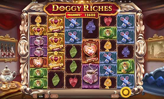 Juego demo de Doggy Riches Megaways.