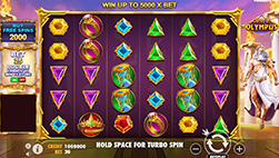 Tragamonedas Gates of Olympus en Captain Spins