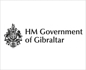 Imagen con el escudo del gobierno de Gibraltar.