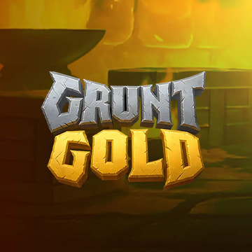 Logo de la slot Grunt Gold, uno de los mejores juegos de Bullshark Games.