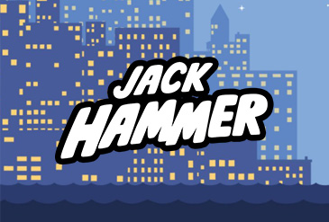 Portada de la tragaperras Jack Hammer, disponible en casinos online.