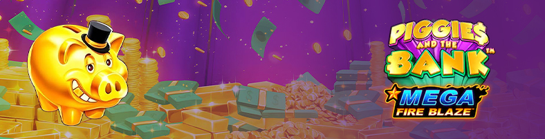 Juego de slot Mega Fire Blaze: Piggies and the Bank.