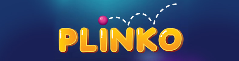Logo del juego Plinko online.