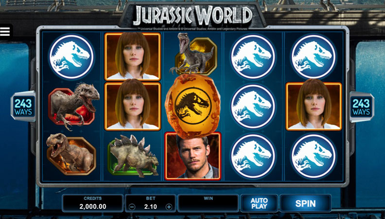Demo de la slot Jurassic World.