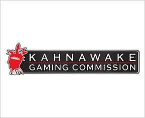 Imagen con el logo de la Kahnawake Gaming Commission.