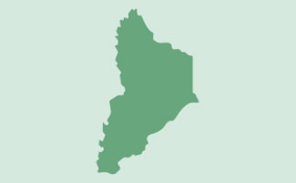 Mapa geográfico de Neuquén.