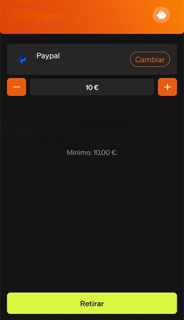 Imagen de la solicitud de retiro de la app de Luckia en España.