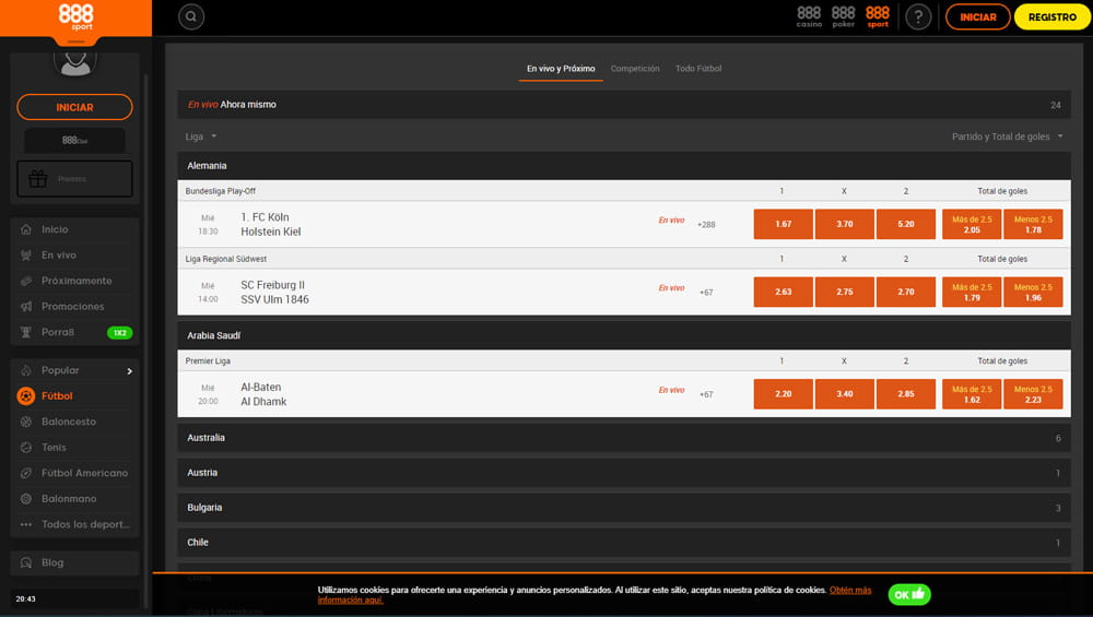 Chat en vivo 888sport