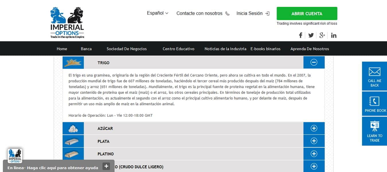 Opciones binarias imperiales