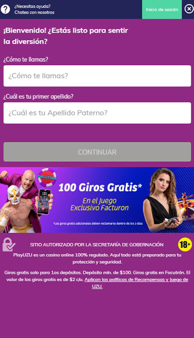Registro y primer depósito para jugar al Mega Fire Blaze blackjack en un casino.