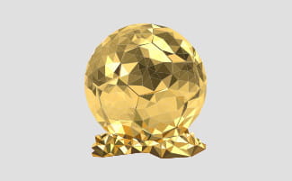 Imagen de una pilota de oro