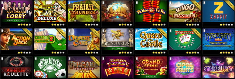 Portadas de algunas de las mejores slots online de que disponen los casinos online en Puerto Rico.