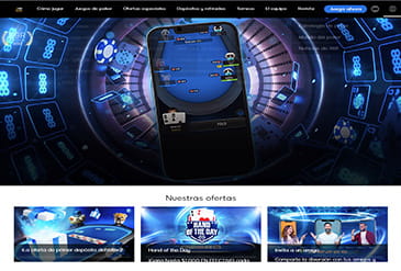 La página de inicio de 888poker en Bolivia