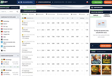 Página principal de apuestas deportivas en 20bet en Guatemala