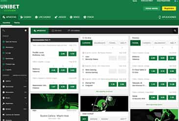Las mejores apuestas deportivas están en Unibet