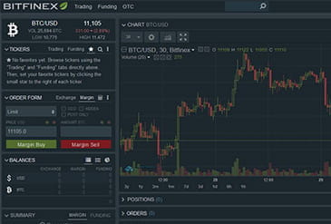 Plataforma de inversión en criptomonedas de bitfinex