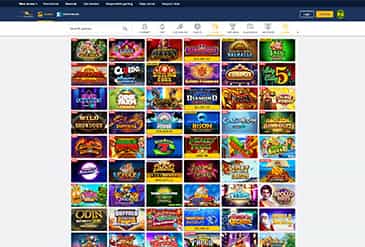 Oferta de juego en el casino de BetRivers en New Jersey.