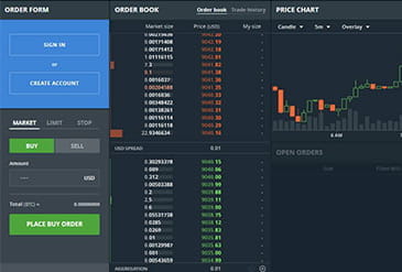 Plataforma de inversión en criptomonedas de Coinbase.