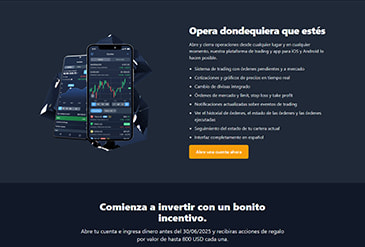 Página de inicio para invertir en Freedom24