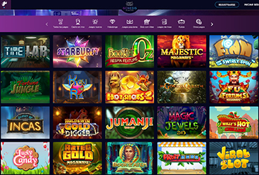 La página de juegos de Genesis Casinocon sus diferentes modalidades