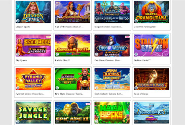 Página con la selección de juegos de casino MARCA Apuestas.