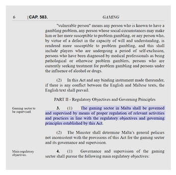 Fragmento de la legislación de la UKCG acerca de protección de datos.