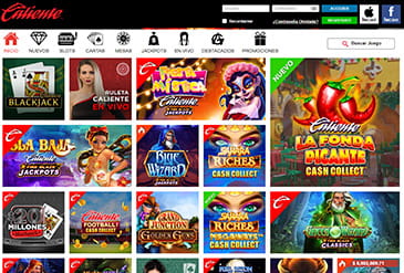 La oferta de juegos de casino en Caliente México