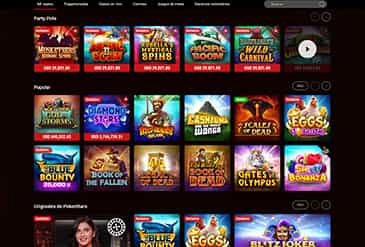 Oferta de juegos de casino de PokerStars