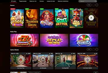 Oferta de juegos de casino de PokerStars