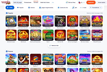 Oferta de juegos de casino en Vulkan Vegas en México