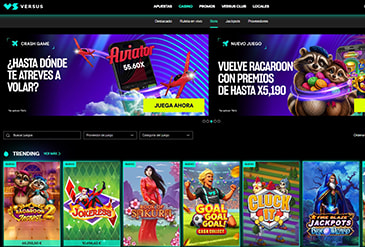 Página de slots de VERSUS