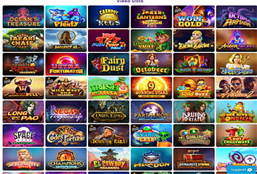 La página principal en casino Omni Slots.