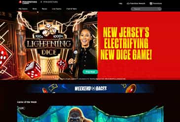 Página de inicio del casino PokerStars casino