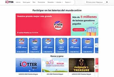Página princial en The Lotter